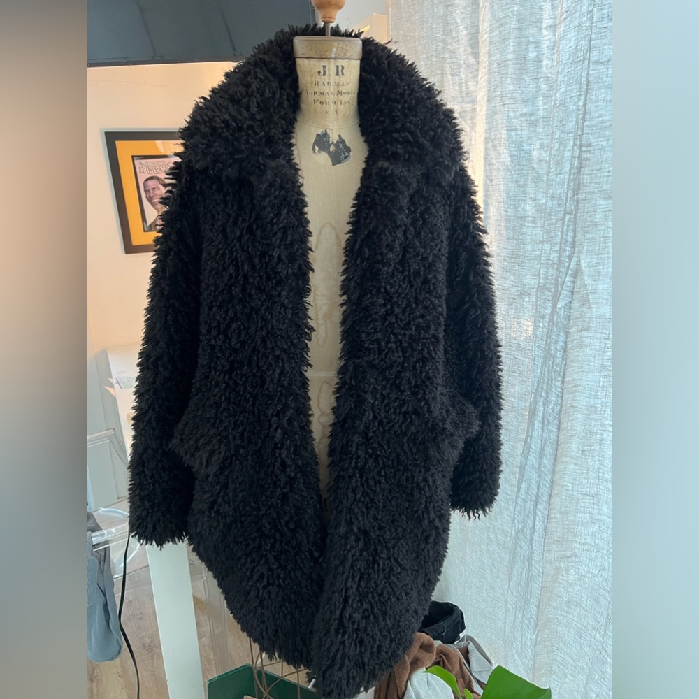 Maje Fux Fur coat